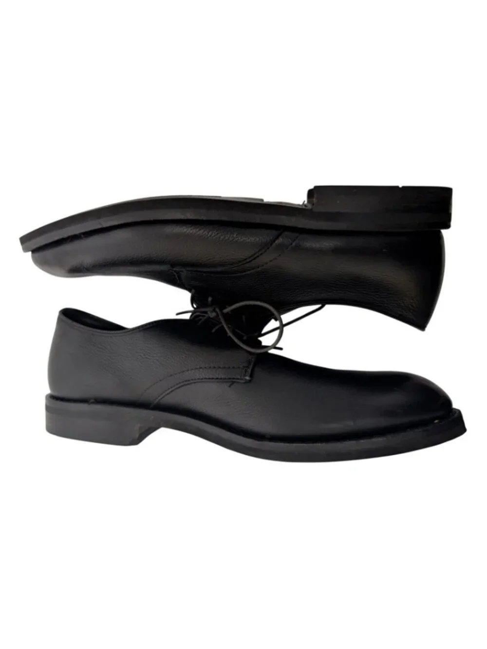 Allen Edmonds Nomad 6242 Black Leather Plain Toe Blucher Dress Shoe Mens 9 D